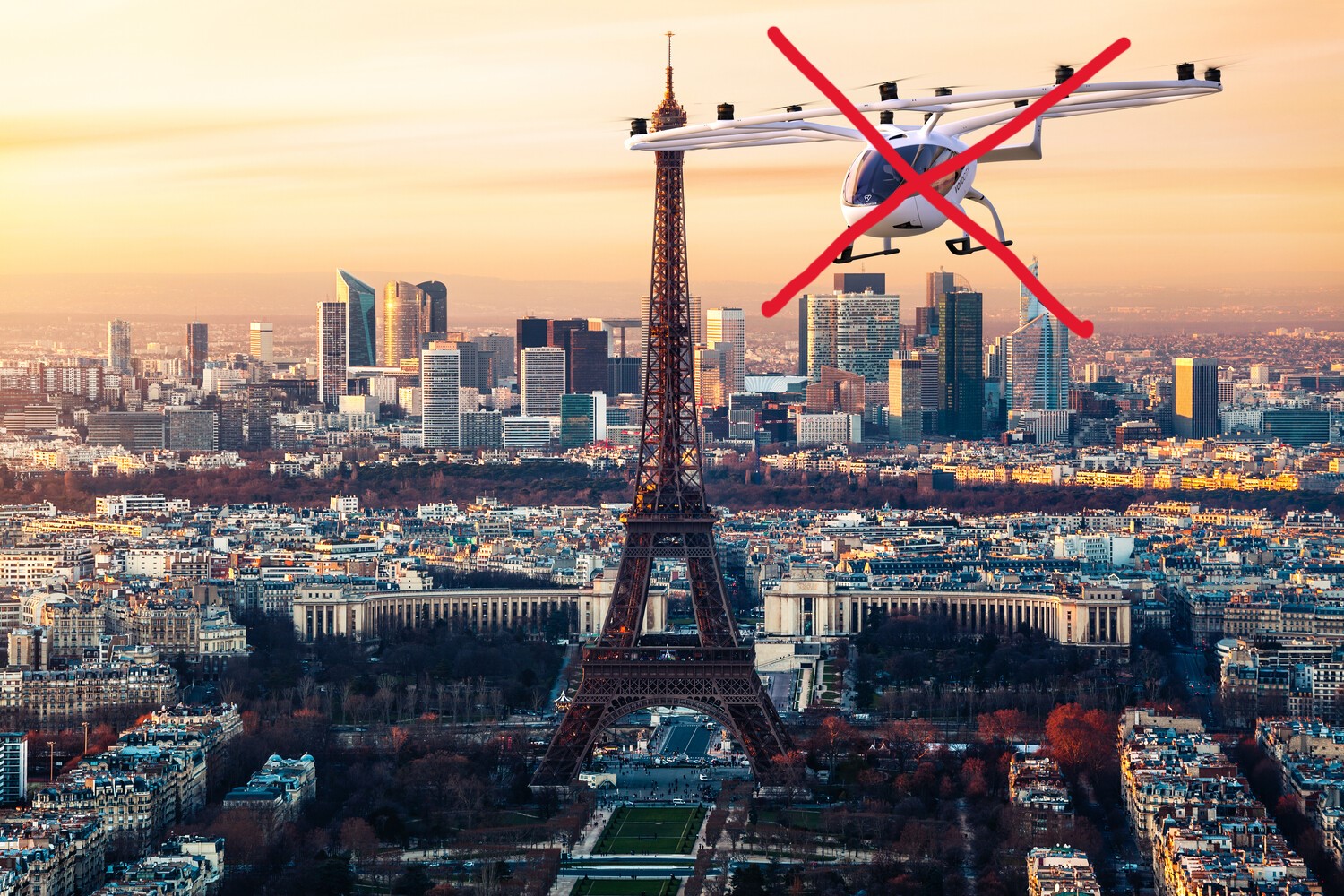 Paryż mówi NIE elektrycznym taksówkom powietrznym eVTOL